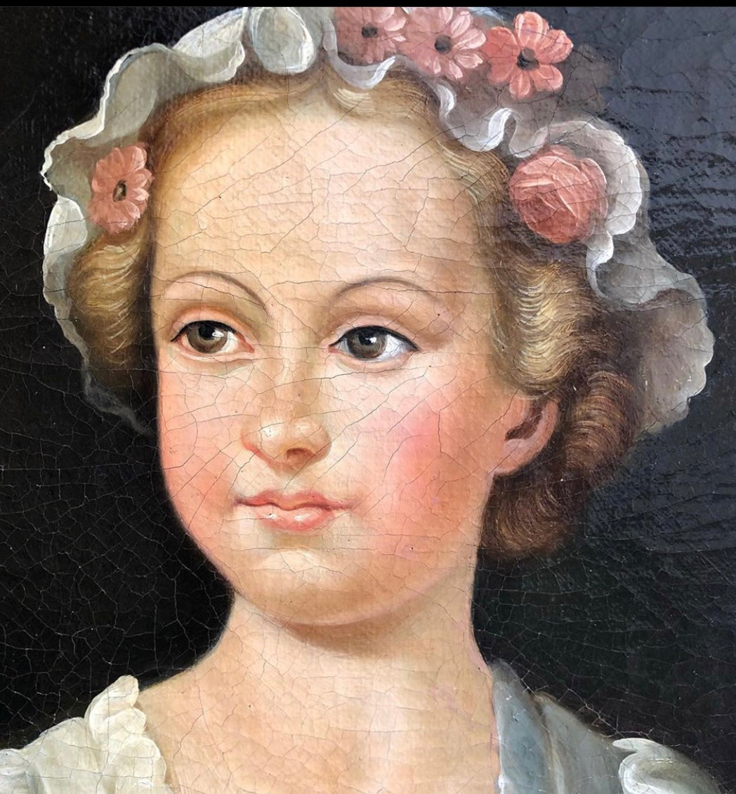 19th Century Girl (in decorative frame of the Period)