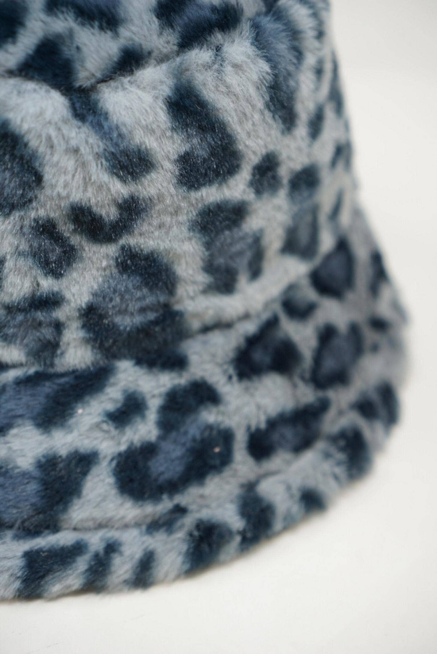 Faux Fur Fuzzy Textured Bucket Hat, Leopard