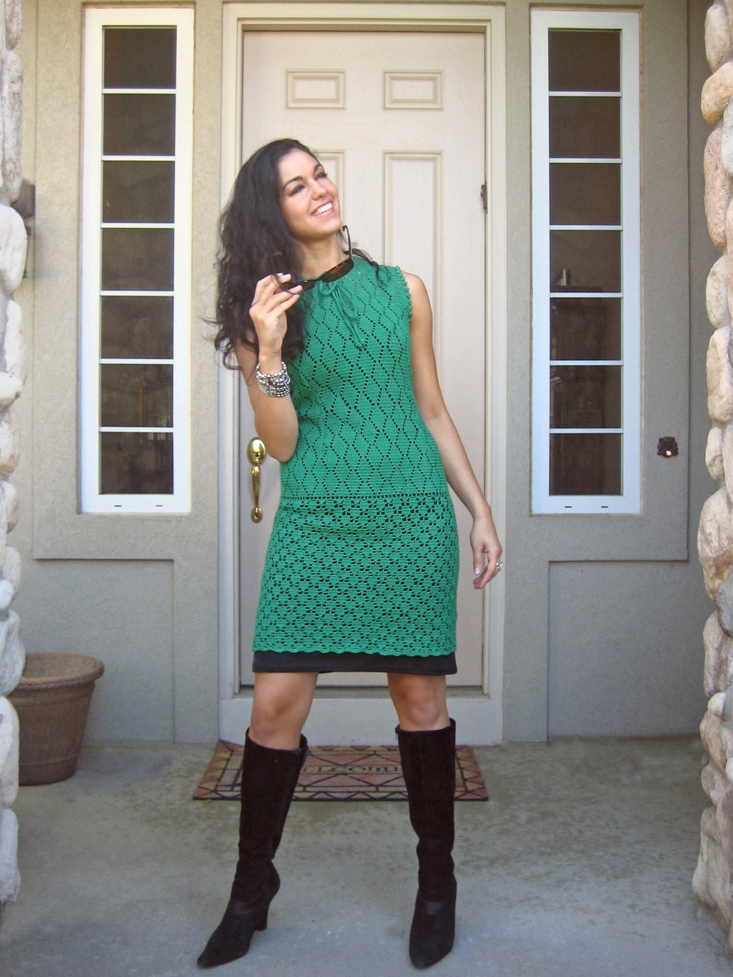 1960s Crocheted Lined Dress