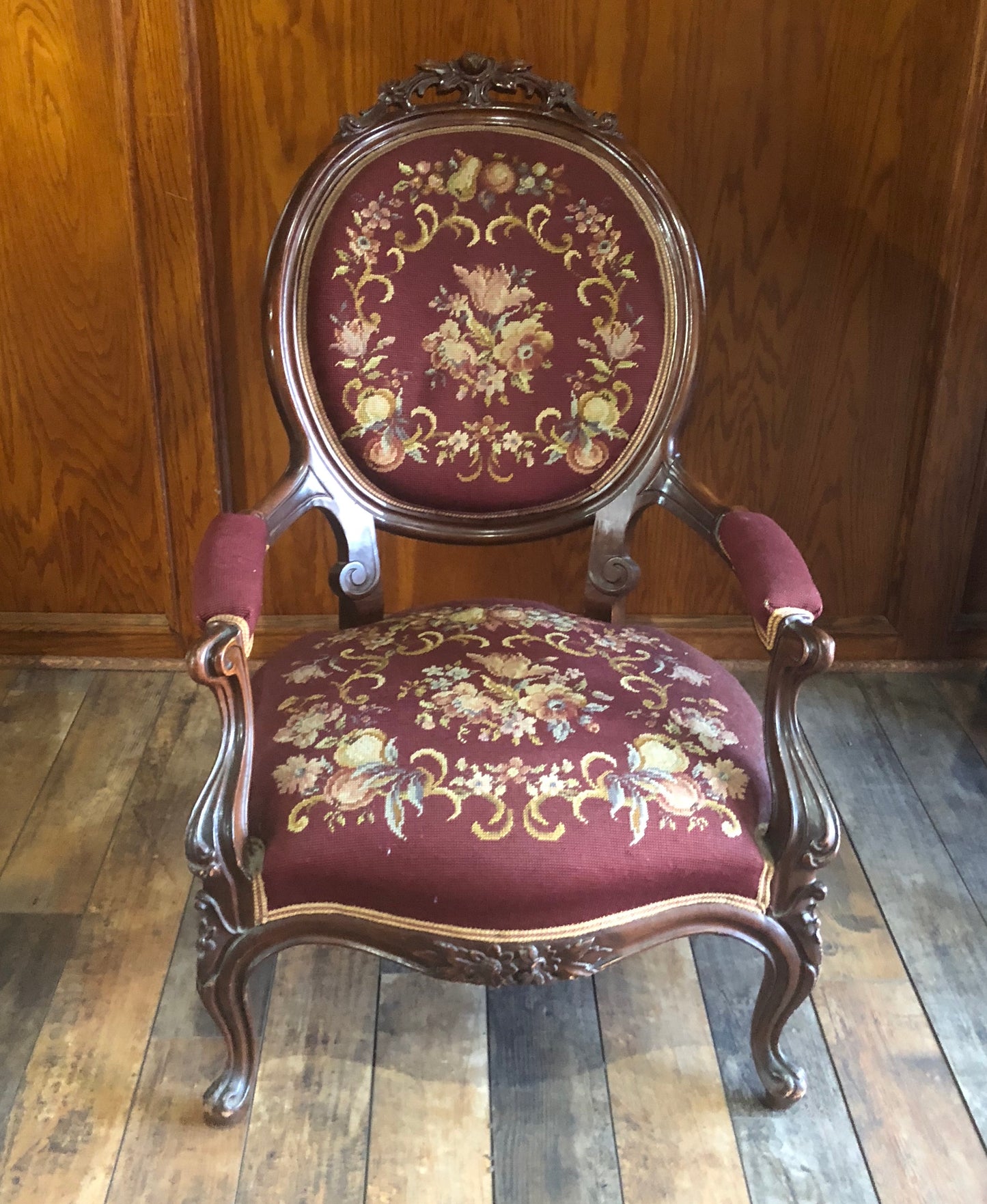 Victorian Needlepoint Chair